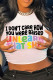 White Sexy Letters Patchwork O Neck T-Shirts
