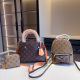 Khaki Casual Street Letters Patchwork Contrast Bags