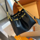 Black Casual Daily Letters Embossed Bags