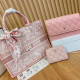 Pink Casual Street Letters Patchwork Bags