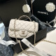 White Street Celebrities Solid Color Buttons Rhinestone Decor Bags