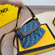 Navy Casual Street Letters Patchwork Contrast Bags