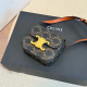 Black Brown Casual Street Letter Print Patchwork Metal Accessories Trim Bags