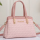 Pink Street Letters Patchwork Zipper Bags