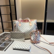 White Casual Street Plaid Contrast Bags