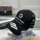 Black Casual Street Letters Embroidered Patchwork Hat