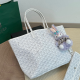 White Casual Street Geometric Print Patchwork Bags