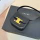 Black Casual Daily Solid Color Patchwork Metal Accessories Trim Bags