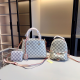 White Casual Street Plaid Patchwork Contrast Bags