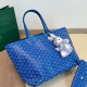 Blue Casual Street Geometric Print Patchwork Bags
