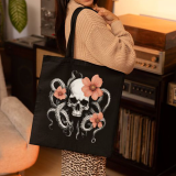 Black Casual Daily Solid Color Bags（Customized canvas bag, pictures can be provided by yourself.）