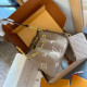 Gray Purple Casual Business Wear Letters Patchwork Chains Bags
