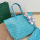 Lake Blue Casual Street Geometric Print Patchwork Bags