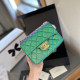 Green Daily Celebrities Gradient Color Patchwork Contrast Bags