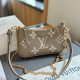 Khaki Casual Street Letters Chains Embossed Bags