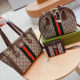 Khaki Casual Business Wear Letters Metal Accessories Trim Zipper Bags