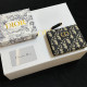 Yellow Black Street Letters Patchwork Zipper Bags
