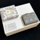 Silver Gray Street Letters Patchwork Zipper Bags