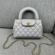 Grey Street Letters Patchwork Chains Zipper Bags