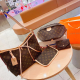 Orange Brown Casual Letters Patchwork Zipper Bags