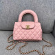 Pink Street Letters Patchwork Chains Zipper Bags