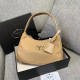 Khaki Street Letters Patchwork Zipper Bags
