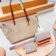 Beige Casual Daily Letter Print Patchwork Chains Bags