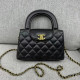 Black Street Letters Patchwork Chains Zipper Bags