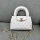 White Street Letters Patchwork Chains Zipper Bags