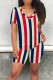 Yellow Casual Print Basic V Neck Short Sleeve Two Pieces