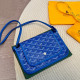 Navy Casual Daily Geometric Print Patchwork Contrast Bags