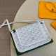 White Casual Daily Geometric Print Patchwork Contrast Bags