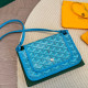 Sky Blue Casual Daily Geometric Print Patchwork Contrast Bags