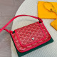 Red Casual Daily Geometric Print Patchwork Contrast Bags