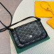 Black Casual Daily Geometric Print Patchwork Contrast Bags