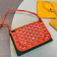 Orange Red Casual Daily Geometric Print Patchwork Contrast Bags