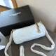 Blue Casual Daily Solid Color Patchwork Chains Bags