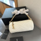White Casual Daily Solid Color Patchwork Chains Bags