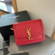 Red Casual Daily Letters Patchwork Metal Accessories Trim Bags