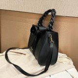 Black Fashion Casual Solid Bag Crossbody Bag