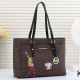 Black Brown Street Letters Patchwork Bags