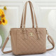 Khaki Street Letters Patchwork Bags