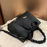 Black Fashion Casual Solid Bag Crossbody Bag