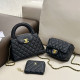Black Daily Celebrities Letters Patchwork Metal Accessories Trim Chains Bags