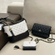 White Casual Street Solid Color Patchwork Contrast Bags