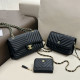 Black Casual Street Letters Patchwork Metal Accessories Trim Bags