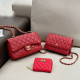 Red Street Celebrities Letters Patchwork Metal Accessories Trim Bags