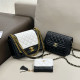 Black And White Casual Street Solid Color Metal Accessories Trim Chains Contrast Bags