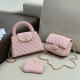 Pink Daily Celebrities Letters Patchwork Metal Accessories Trim Chains Bags