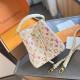 White Pink Casual Daily Letters Draw String Patchwork Embossed Bags